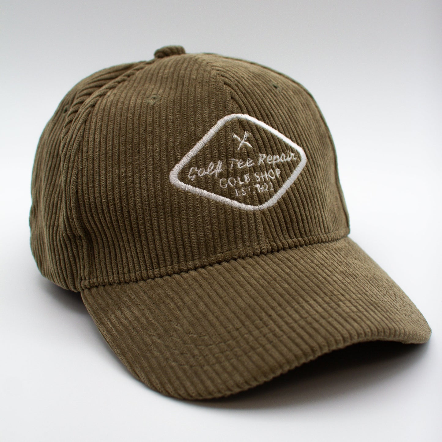 Logo Hat, Golf Tee Repair, Corduroy