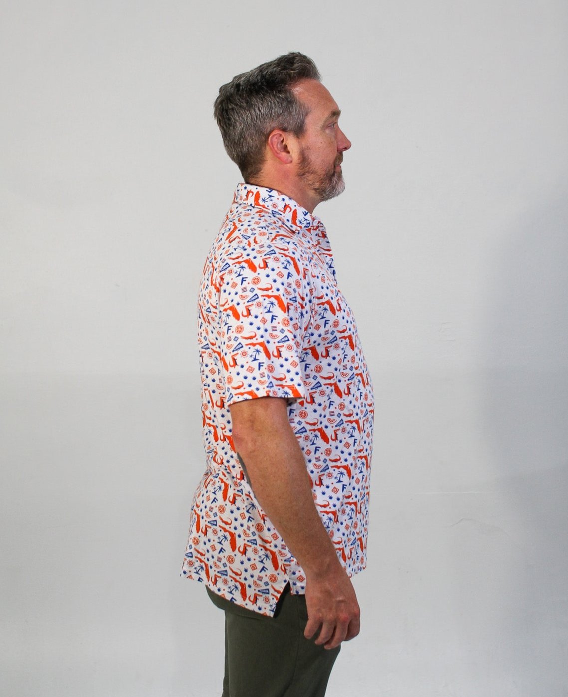Hogtown Collegiate Printed Polo, White