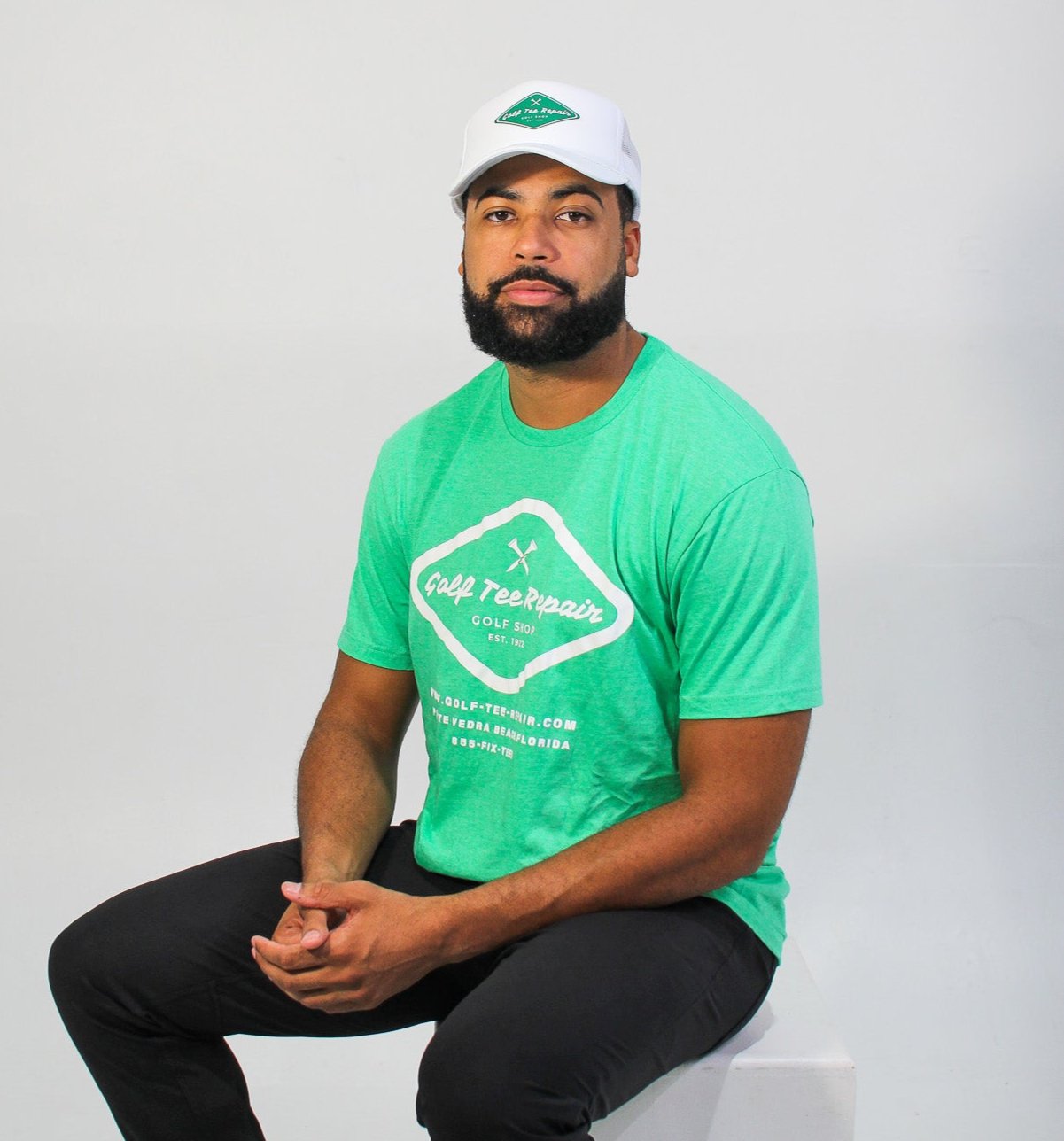 T-shirt, Golf Tee Repair Logo, Green