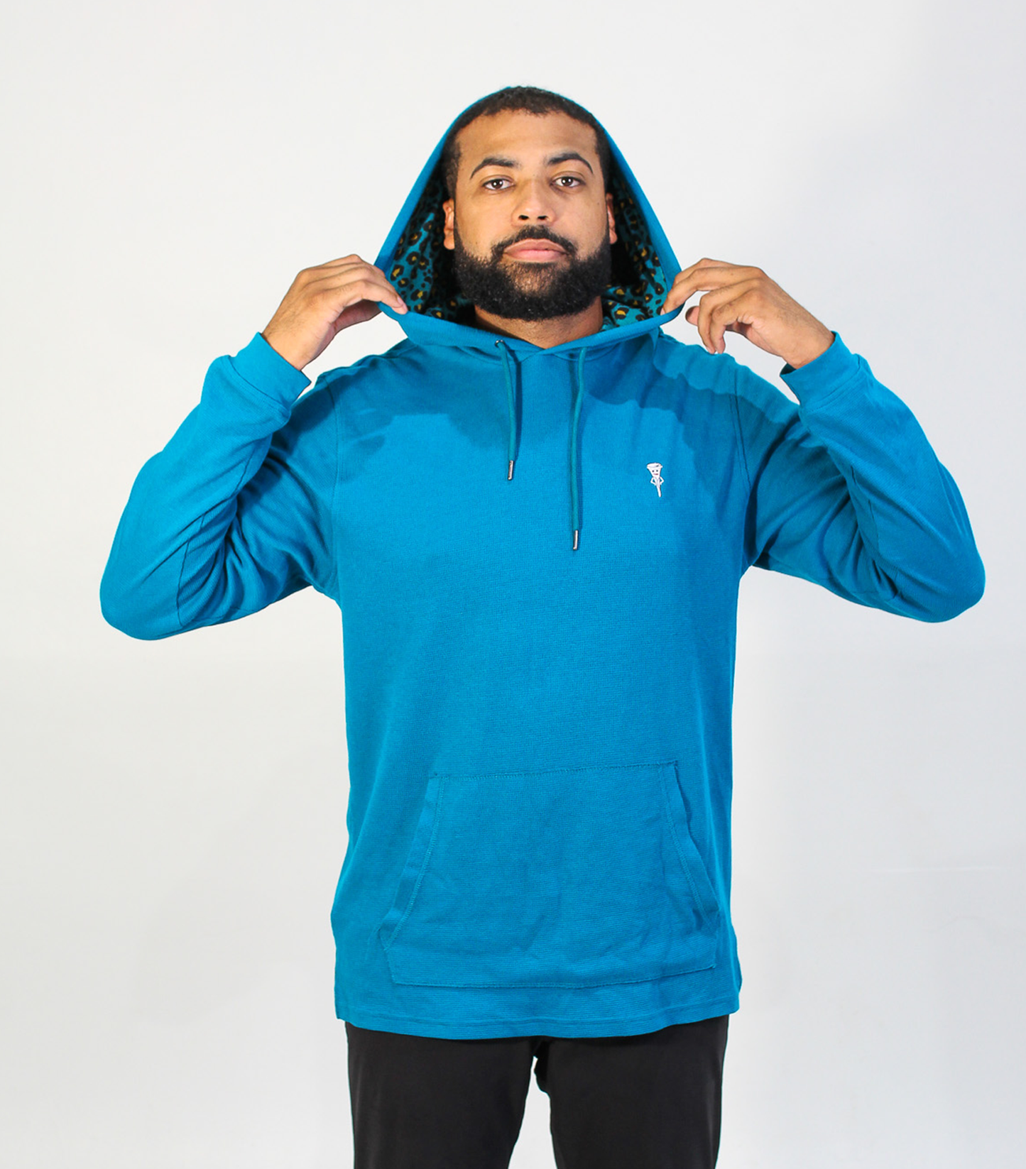 Duval Pro Waffled Hoodie, Teal