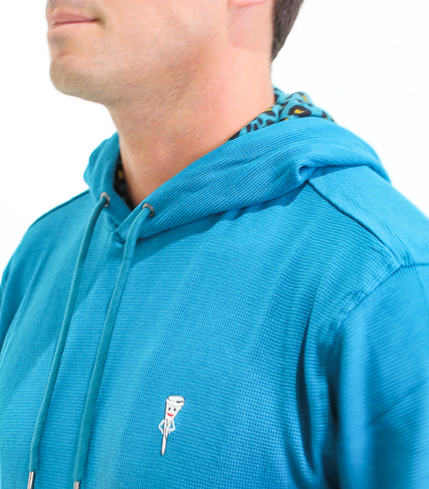 Duval Pro Waffled Hoodie, Teal