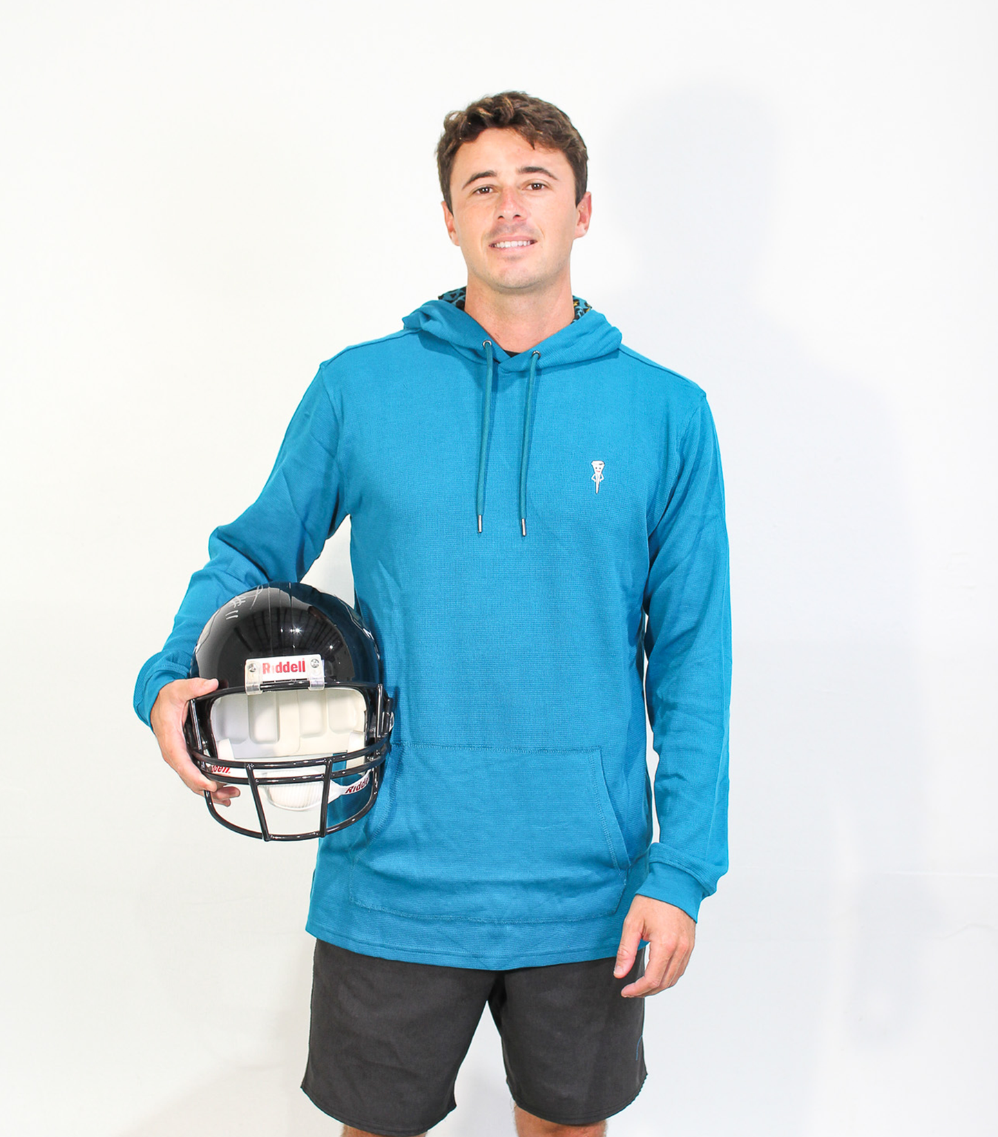 Duval Pro Waffled Hoodie, Teal