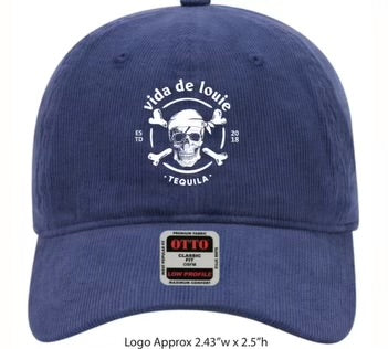 Logo Hat, vida de louie, Corduroy, Navy