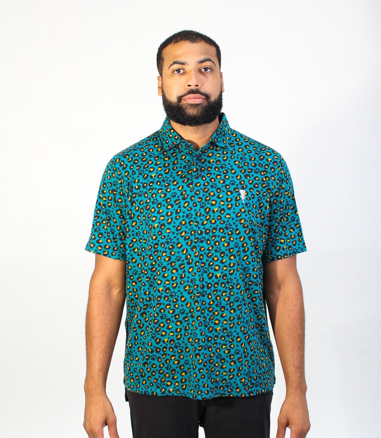 Duval Pro Printed Polo, Teal