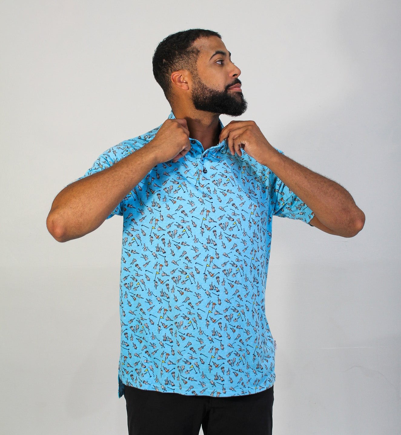 Tee Party Printed Polo, Blue