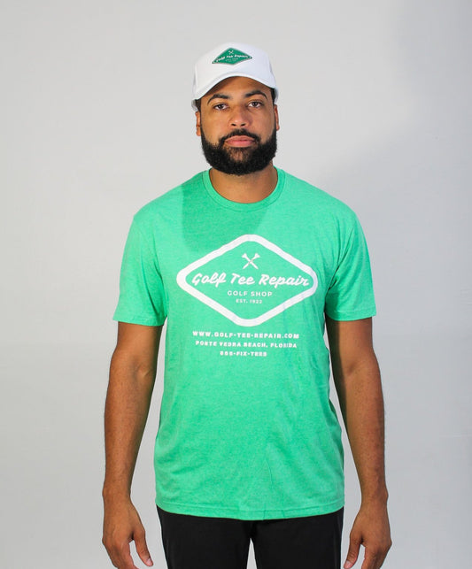 T-shirt, Golf Tee Repair Logo, Green