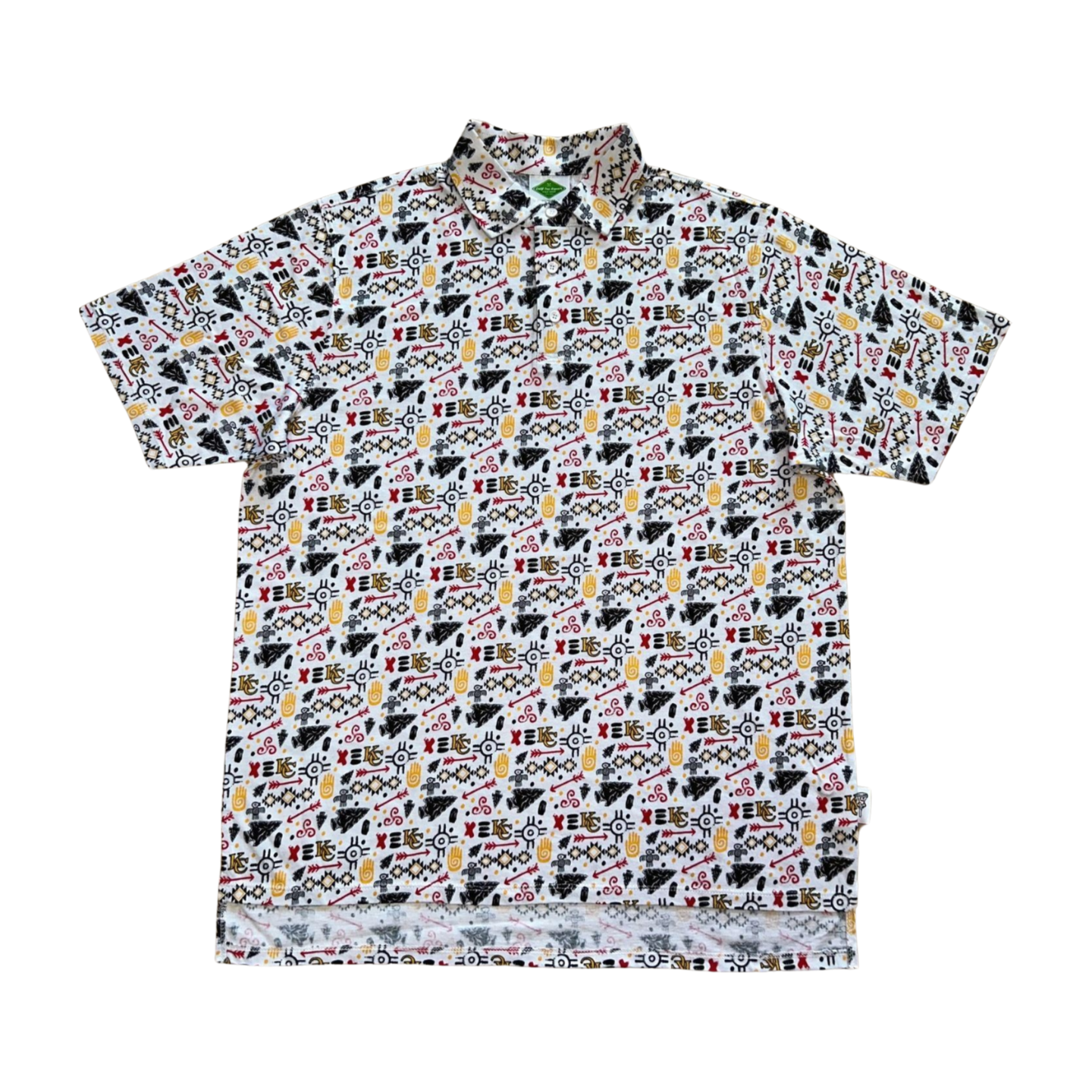 Chefware Printed Pro Polo, White