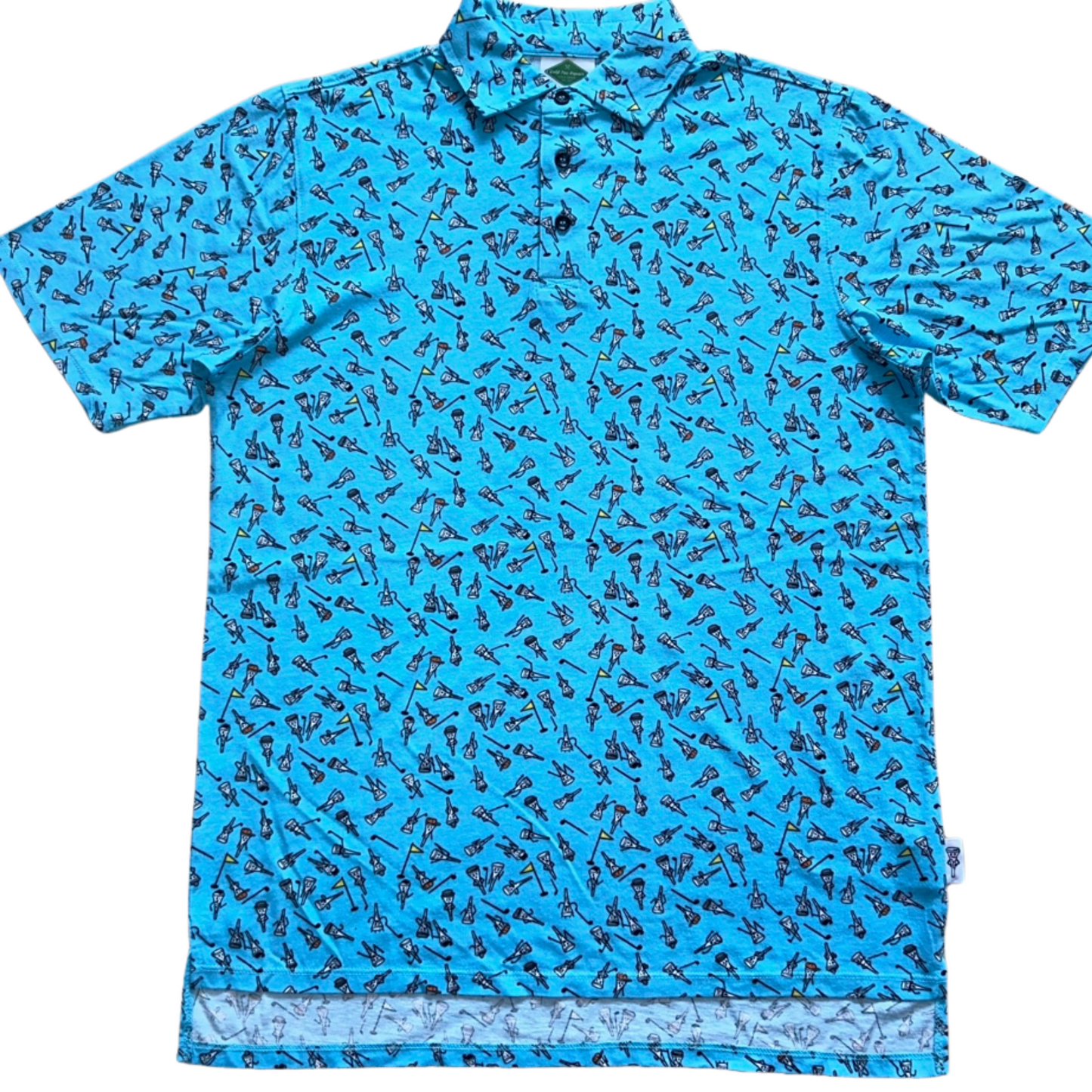 Tee Party Printed Polo, Blue