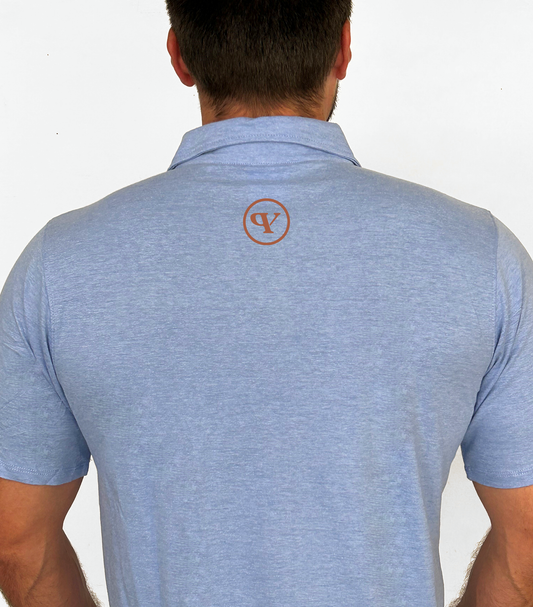 Patric Young Foundation Solid Sport Polo, Carolina Blue